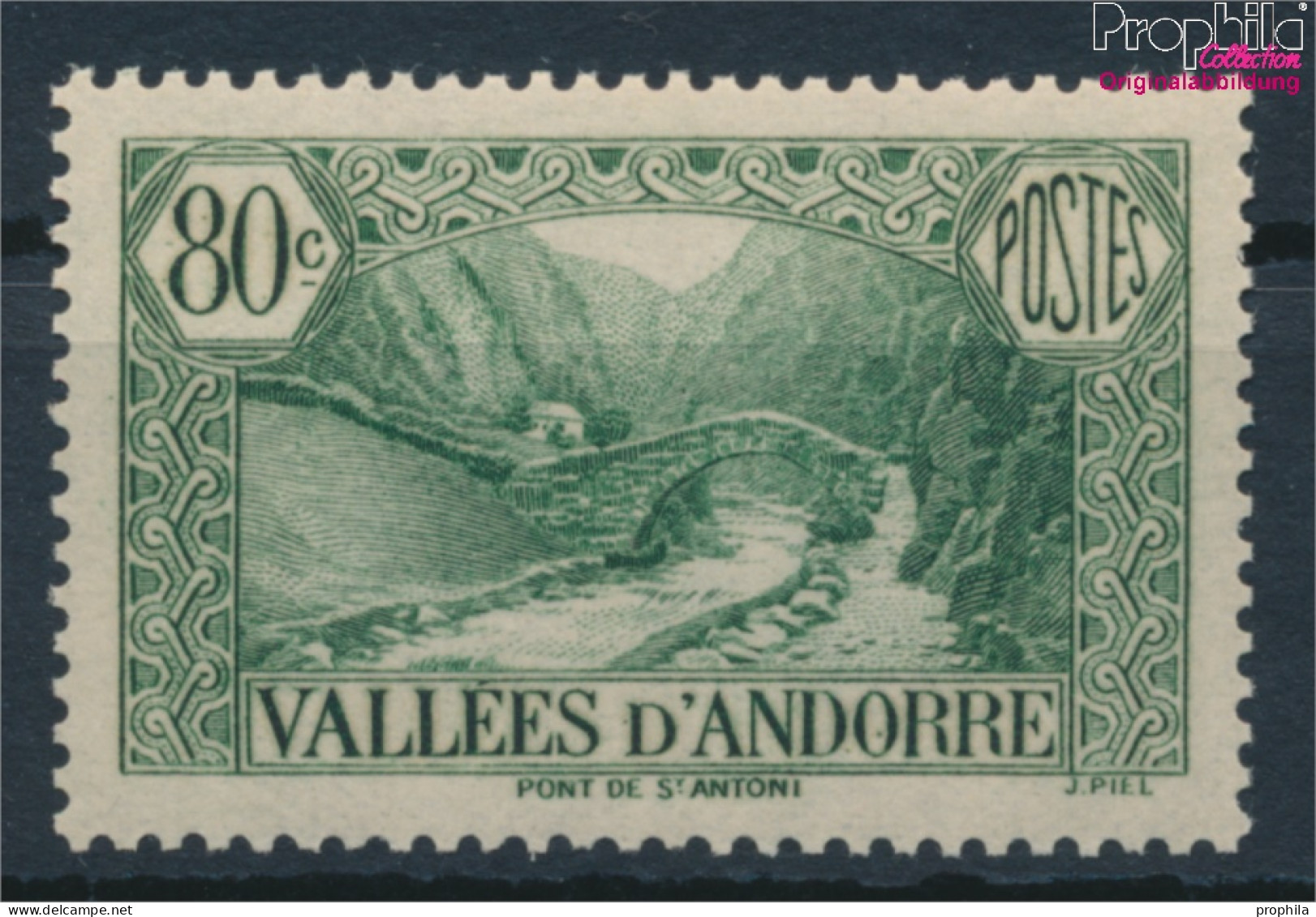 Andorra - Französische Post 67 Postfrisch 1937 Landschaften (10368408 - Ongebruikt