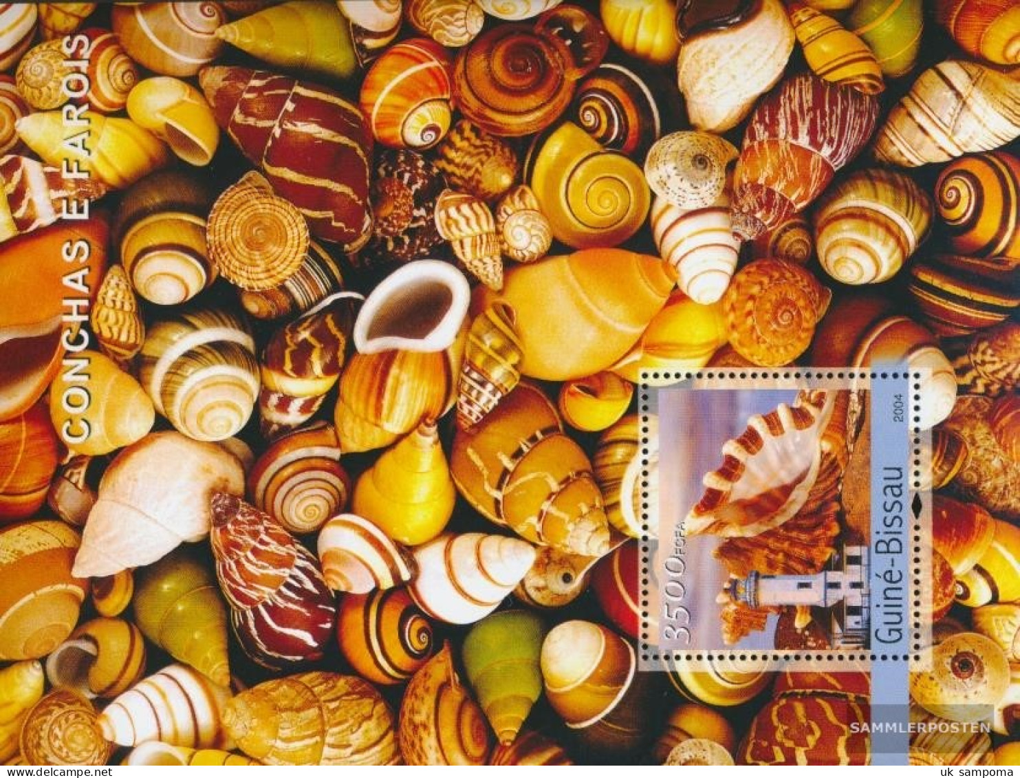 Guinea-Bissau Miniature Sheet 468 (complete. Issue) Unmounted Mint / Never Hinged 2004 Mussels And Lighthouses - Guinea-Bissau