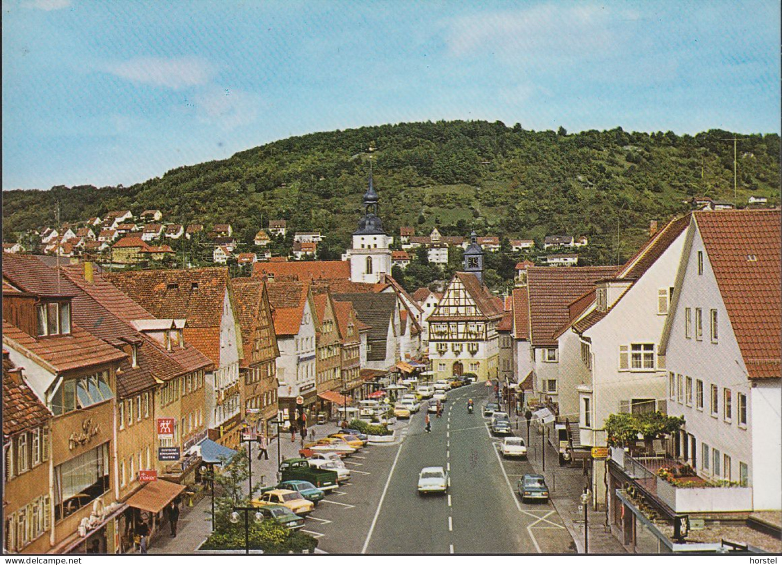 D-74653 Künzelsau - Hauptstraße Mit Rathaus - Cars - VW Bus - Mercedes Uvm. - Künzelsau