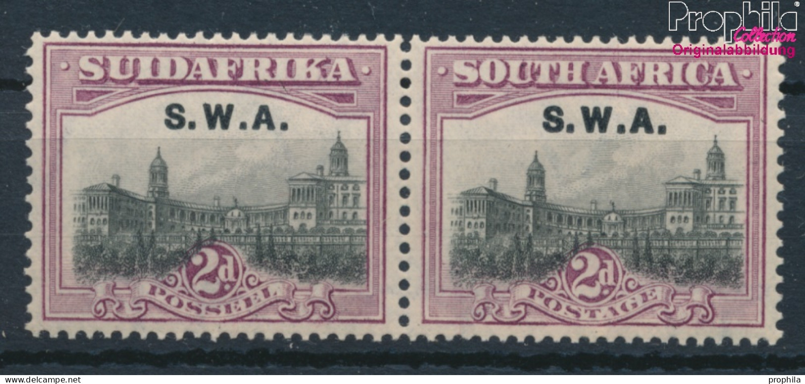 Namibia - Südwestafrika 116-117 Waagerechtes Paar Postfrisch 1927 Aufdruckausgabe (10368366 - África Del Sudoeste (1923-1990)