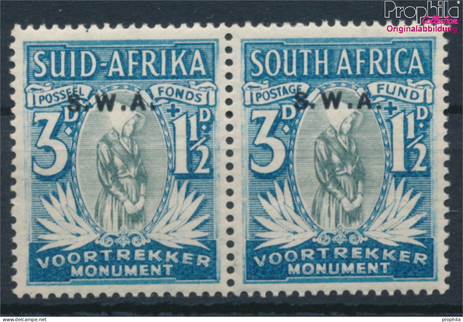 Namibia - Südwestafrika 178-179 Waagerechtes Paar Postfrisch 1935 Voortrekker-Marken (10368365 - Africa Del Sud-Ovest (1923-1990)
