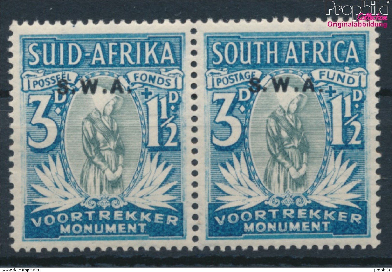 Namibia - Südwestafrika 178-179 Waagerechtes Paar Postfrisch 1935 Voortrekker-Marken (10368365 - Zuidwest-Afrika (1923-1990)