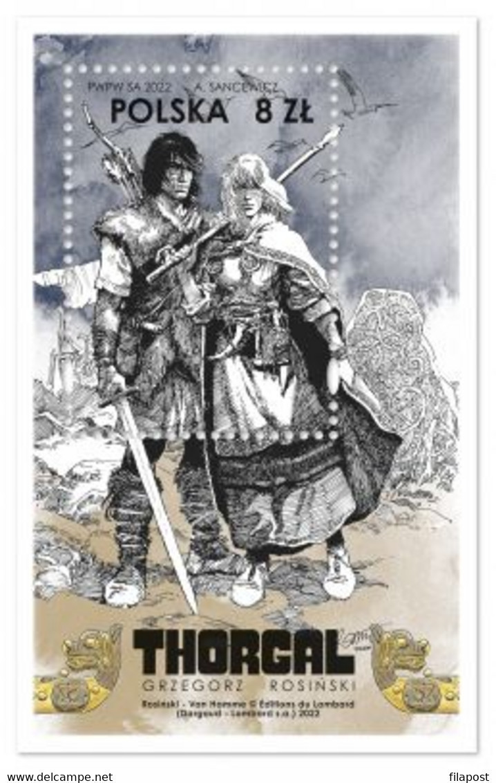 Poland 2022 / Thorgal Comic Book Fantasy, Jean Van Hamme, Polish Graphic Artist Grzegorz Rosiński / MNH** New!!! - Nuevos