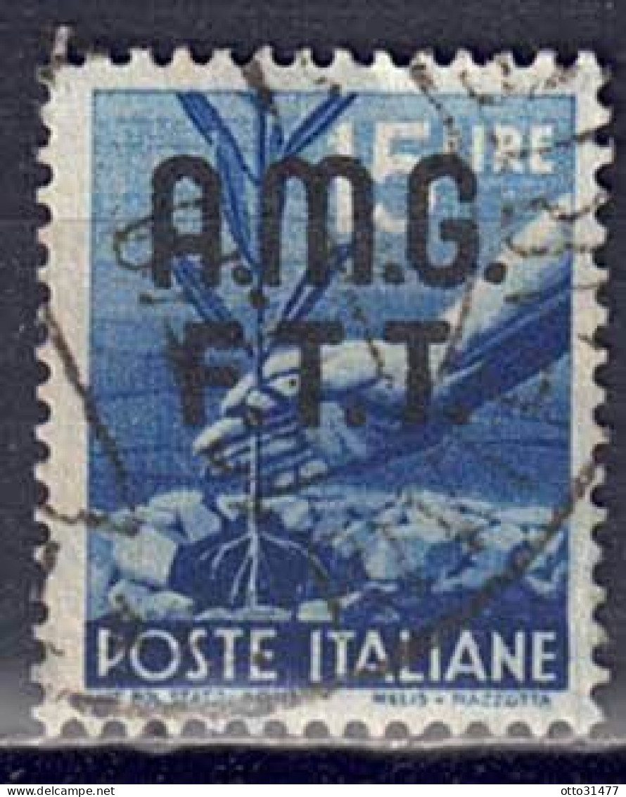 Italien / Triest Zone A - 1947 - Serie Demokratie, Nr. 12, Gestempelt / Used - Usati