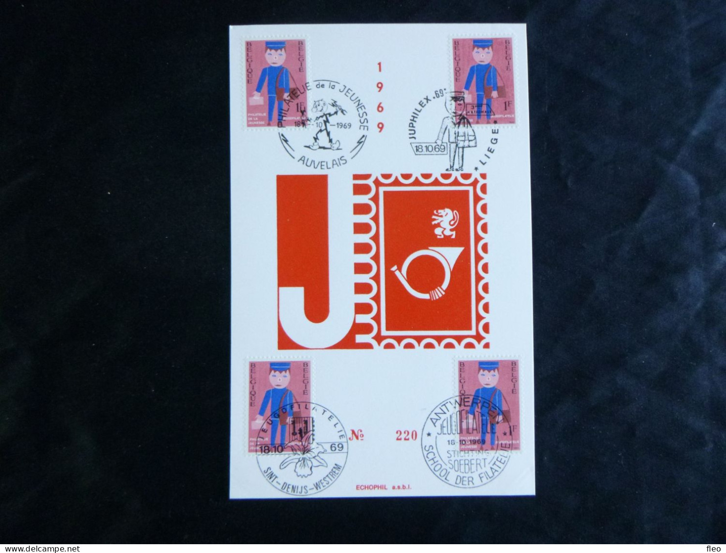 1969 1511 FDC ECHOPHIL FIRST DAY CARD: " Jeugdfilatelie/Philatelie De La Jeunesse " - 1961-1970