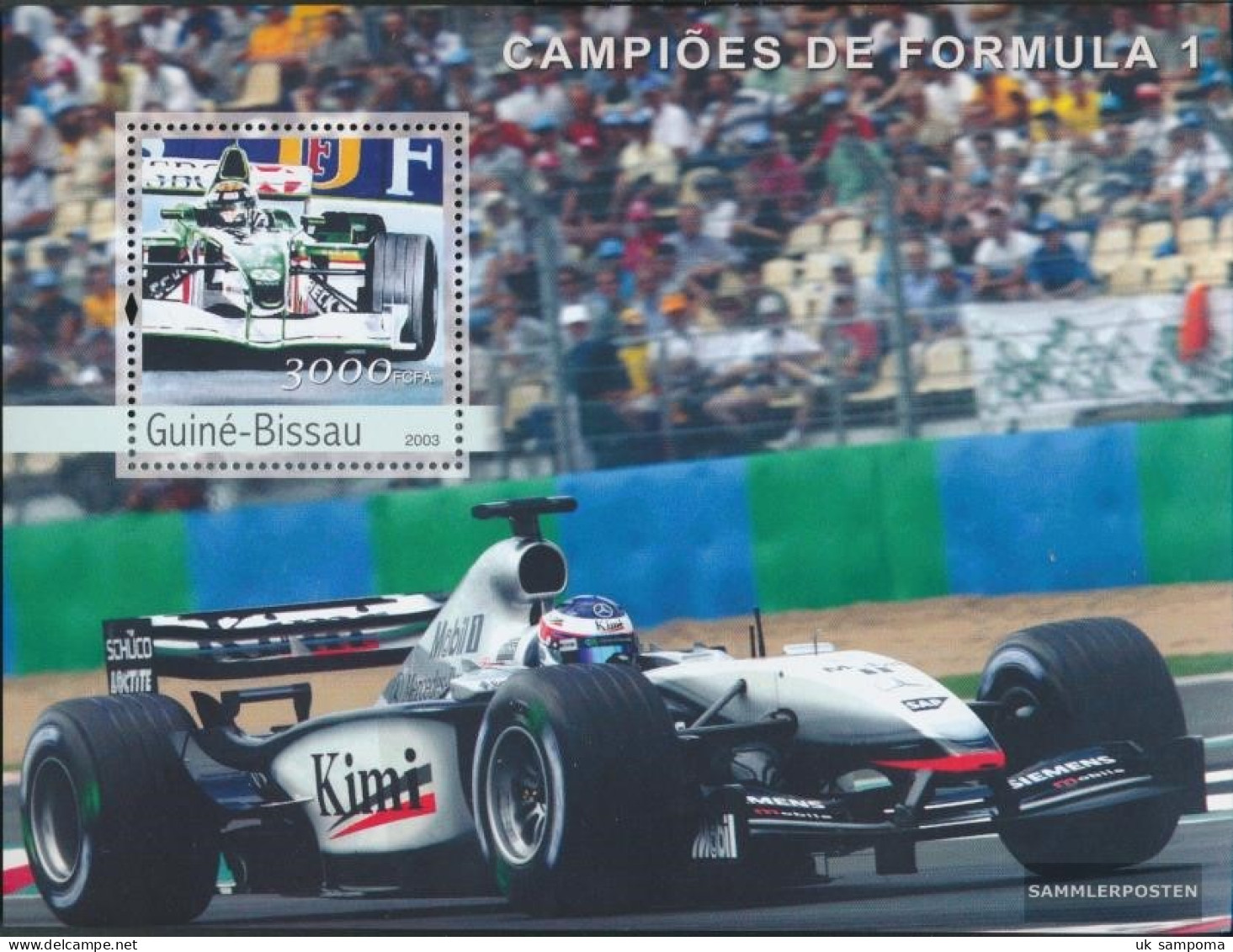 Guinea-Bissau Miniature Sheet 402 (complete. Issue) Unmounted Mint / Never Hinged 2003 Formula 1 - Guinea-Bissau