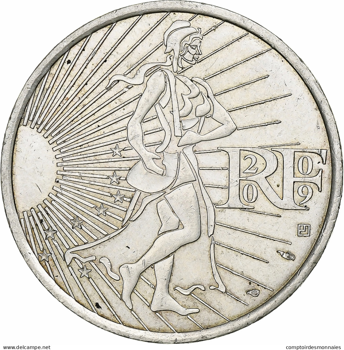 France, 10 Euro, Semeuse, 2009, Argent, SUP+, KM:1580 - France