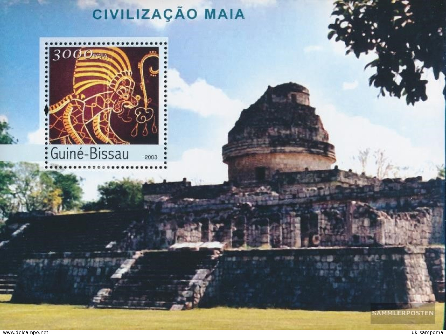 Guinea-Bissau Miniature Sheet 399 (complete. Issue) Unmounted Mint / Never Hinged 2003 Civilization The Maya - Guinea-Bissau