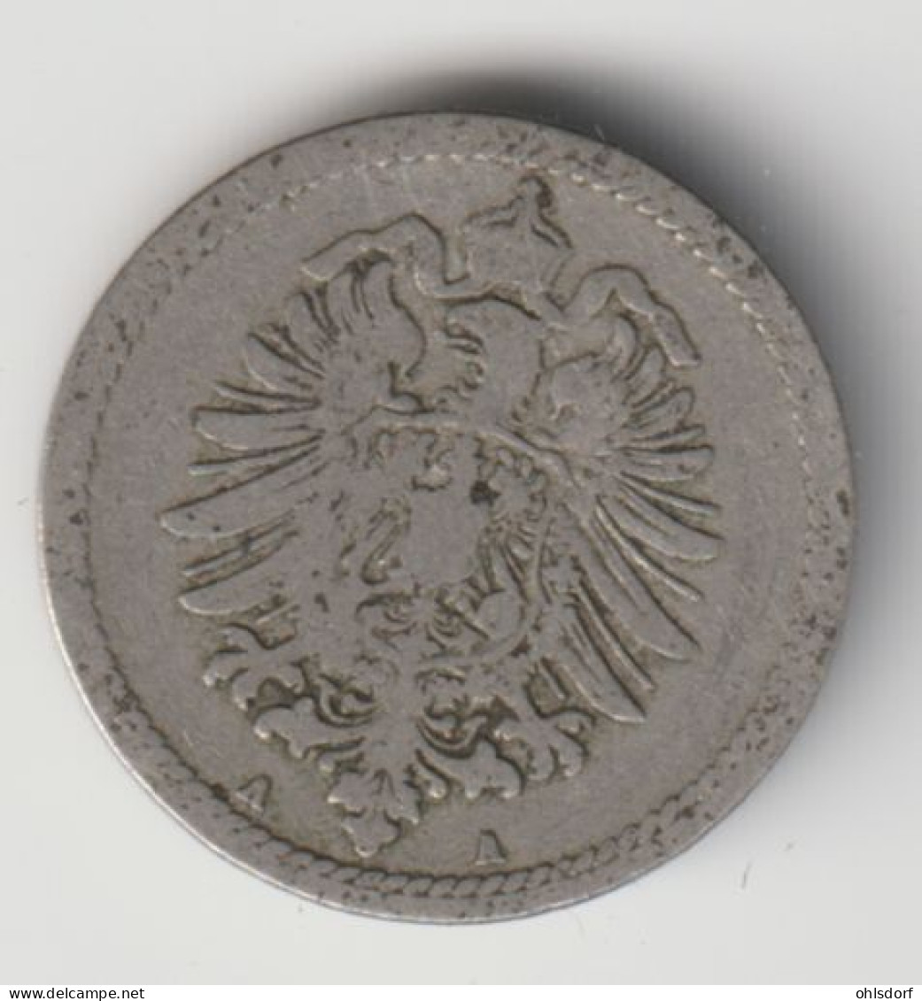 DEUTSCHES REICH 1889 A: 5 Pfennig, KM 3 - 5 Pfennig