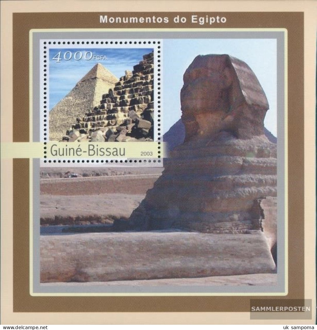 Guinea-Bissau Miniature Sheet 396 (complete. Issue) Unmounted Mint / Never Hinged 2003 Monuments Ägyptens - Guinea-Bissau