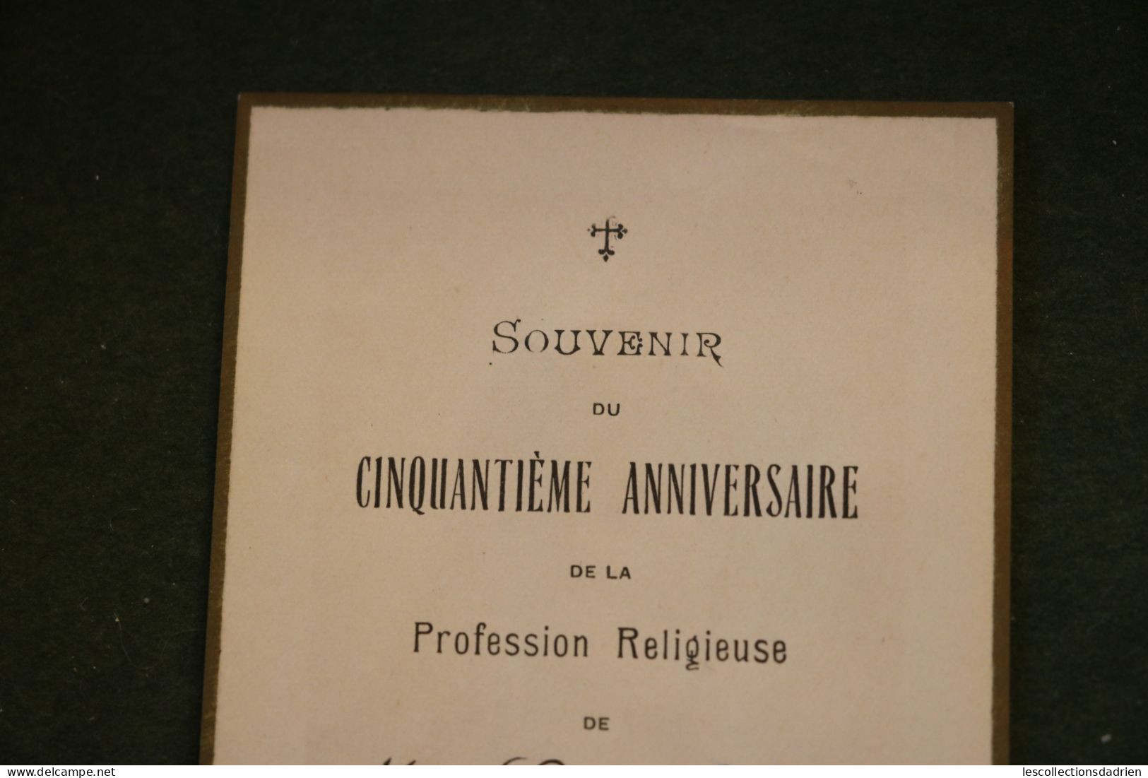 Image religieuse Cinquantième anniversaire de la Profession religieuse - 1882-1932  Valognes - Holy card