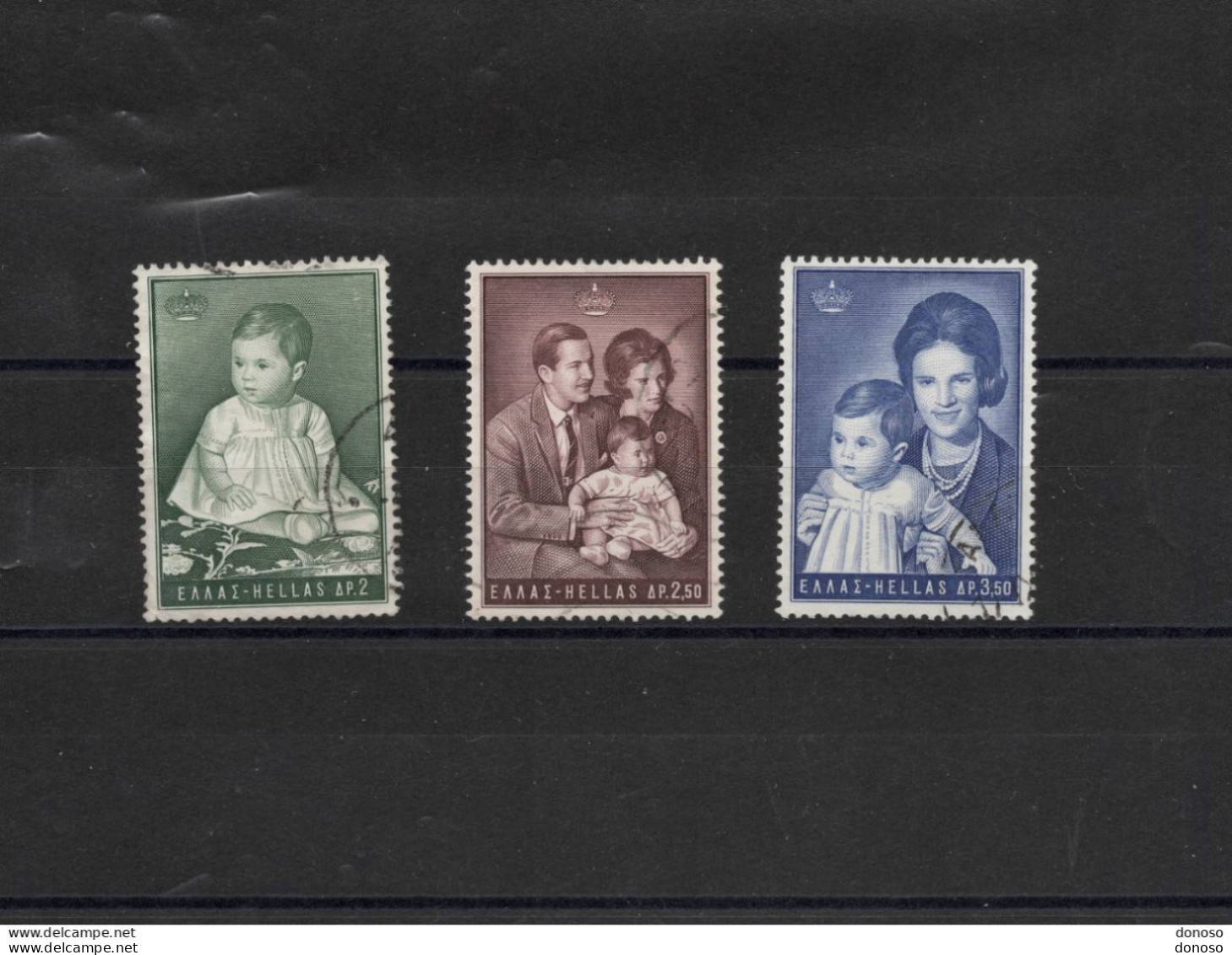 GRECE 1966 Princesse Alexie Yvert 911-913 Oblitéré - Used Stamps