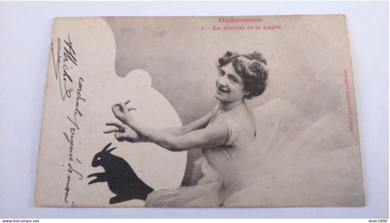 Carte Postale Ancienne ( AA8 ) D Ombromanie , La Devinette Et Le Lapin - Contraluz