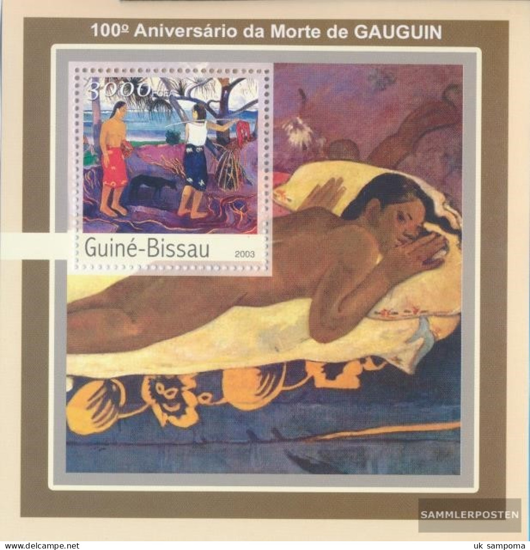 Guinea-Bissau Miniature Sheet 391 (complete. Issue) Unmounted Mint / Never Hinged 2003 100. Birthday Of Gauduin - Guinea-Bissau