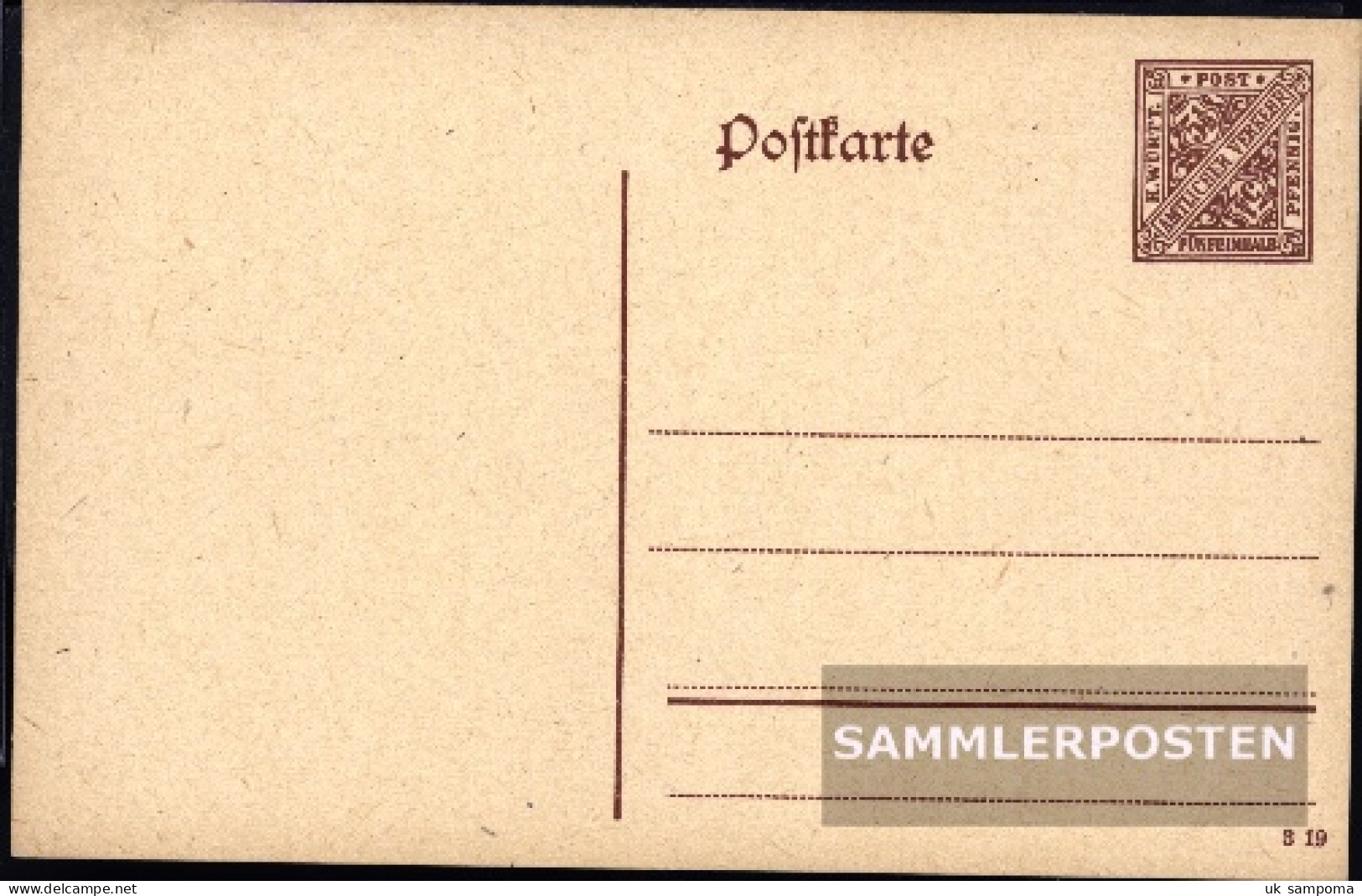 Württemberg DP44 Postcard Service With Zusatzfrankatur With Zusatzfrankatur Used 1916 Paragraph - Sonstige & Ohne Zuordnung