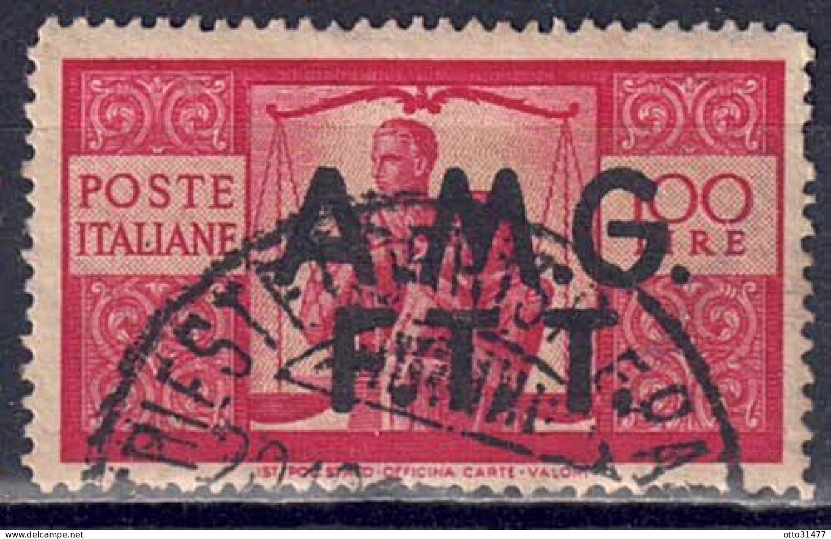 Italien / Triest Zone A - 1947 - Serie Demokratie, Nr. 17, Gestempelt / Used - Oblitérés