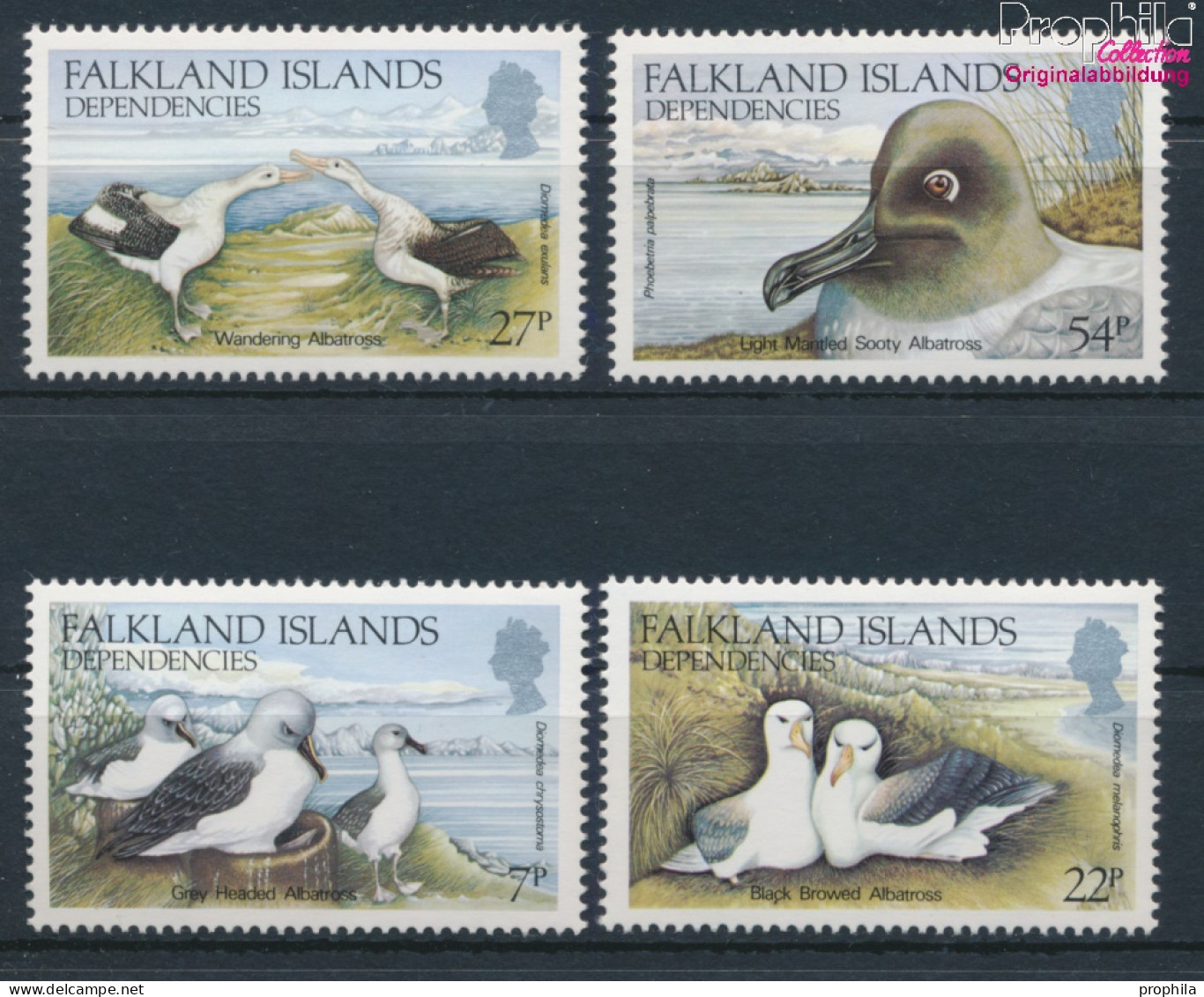 Südgeorgien Sandwich-Ins. 129-132 (kompl.Ausg.) Postfrisch 1985 Albatrosse (10368839 - Georgias Del Sur (Islas)