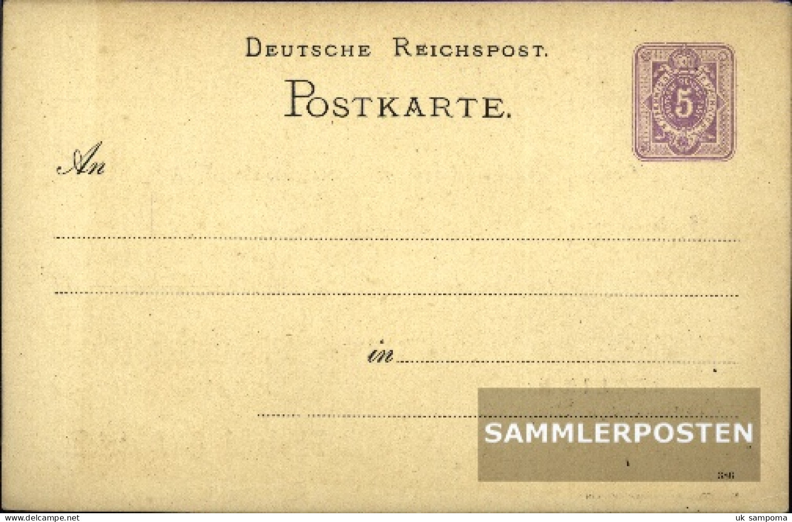 German Empire P12B Official Postcard Used 1882 Paragraph - Other & Unclassified
