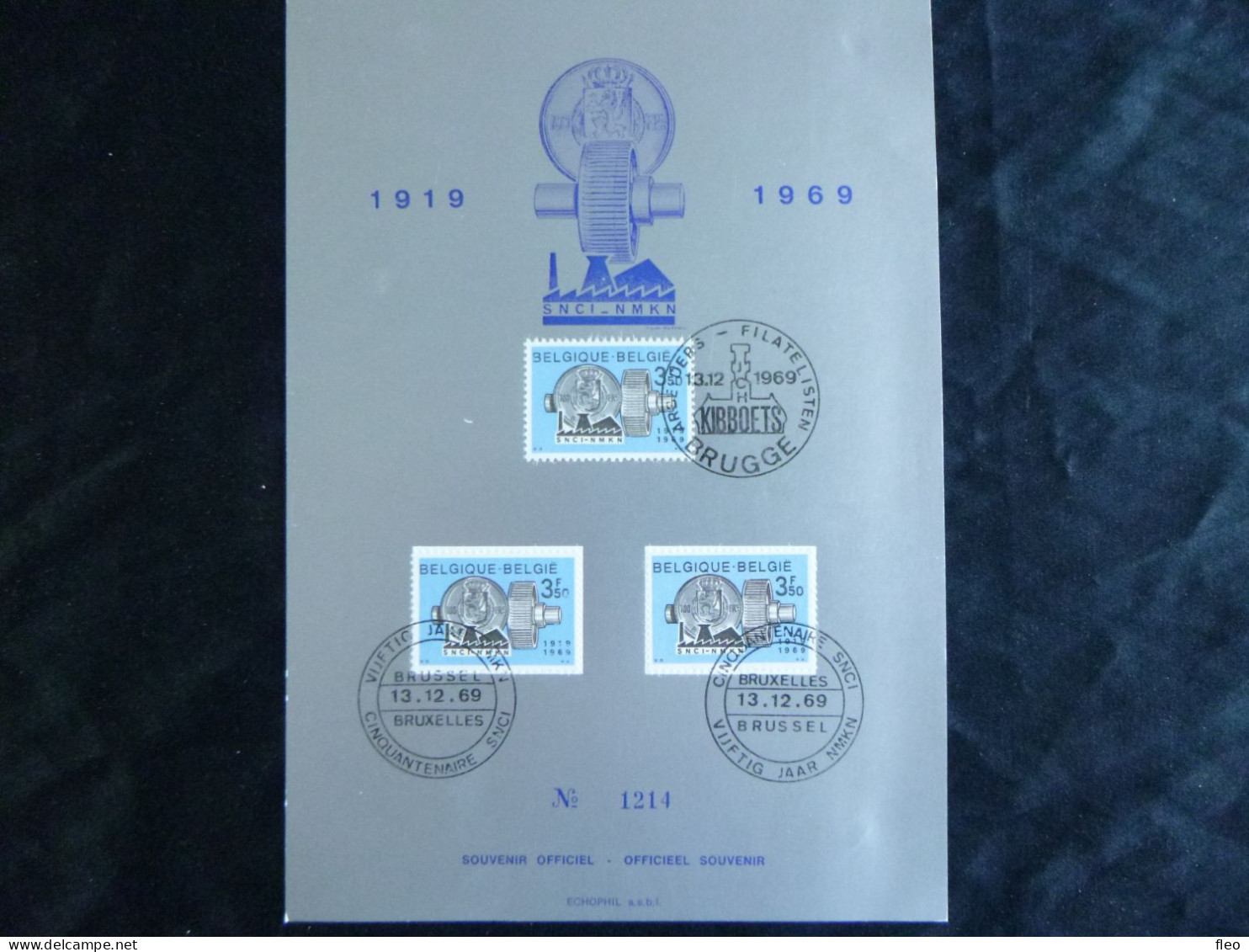 BELG.1969 1516 FDC ECHOPHIL FIRST DAY CARD  :  " Krediet Aan De Nijverheid / Crédit A L'industrie " - 1961-1970
