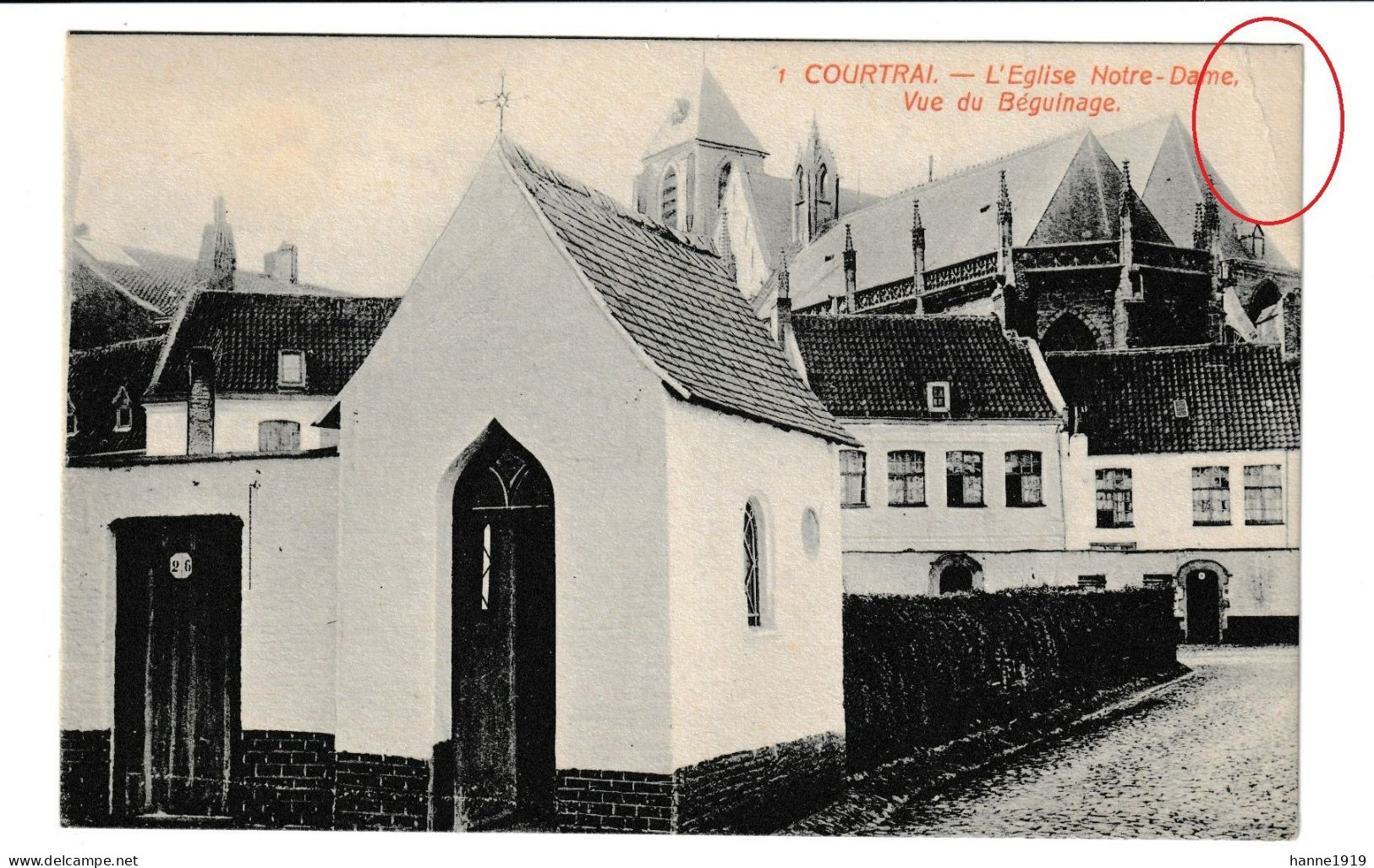 Kortrijk L' Eglise Notre Dame Vue Du Bèguinage Courtrai Htje - Kortrijk