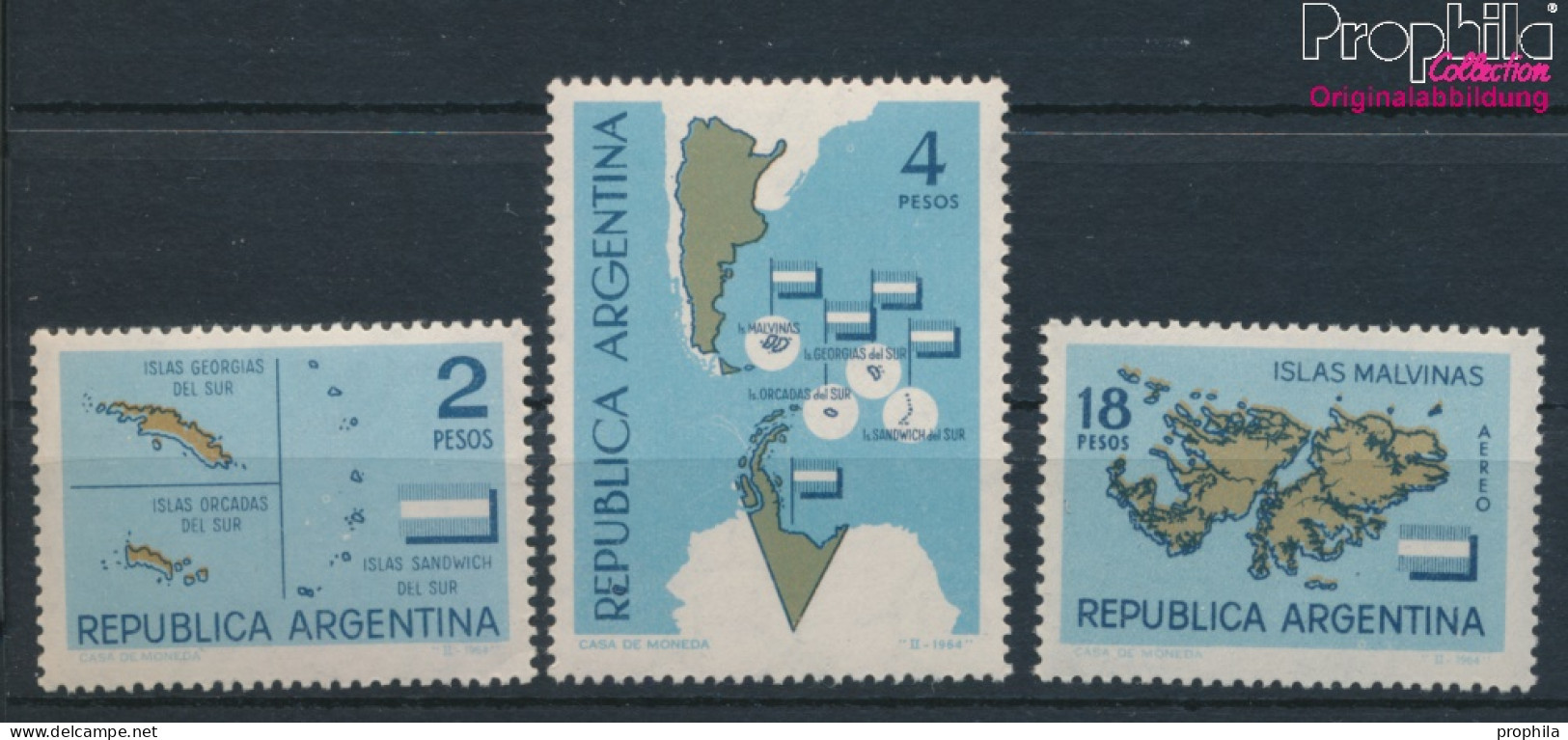 Argentinien 834-836 (kompl.Ausg.) Postfrisch 1964 Antarktische Zone (10368832 - Nuevos