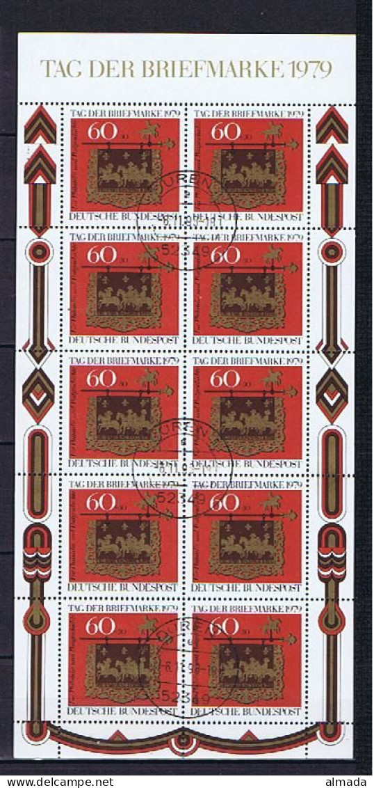 BRD (West) Germany 1979: Michel 1023 Kleinbogen Gestempelt,  Used - 1959-1980