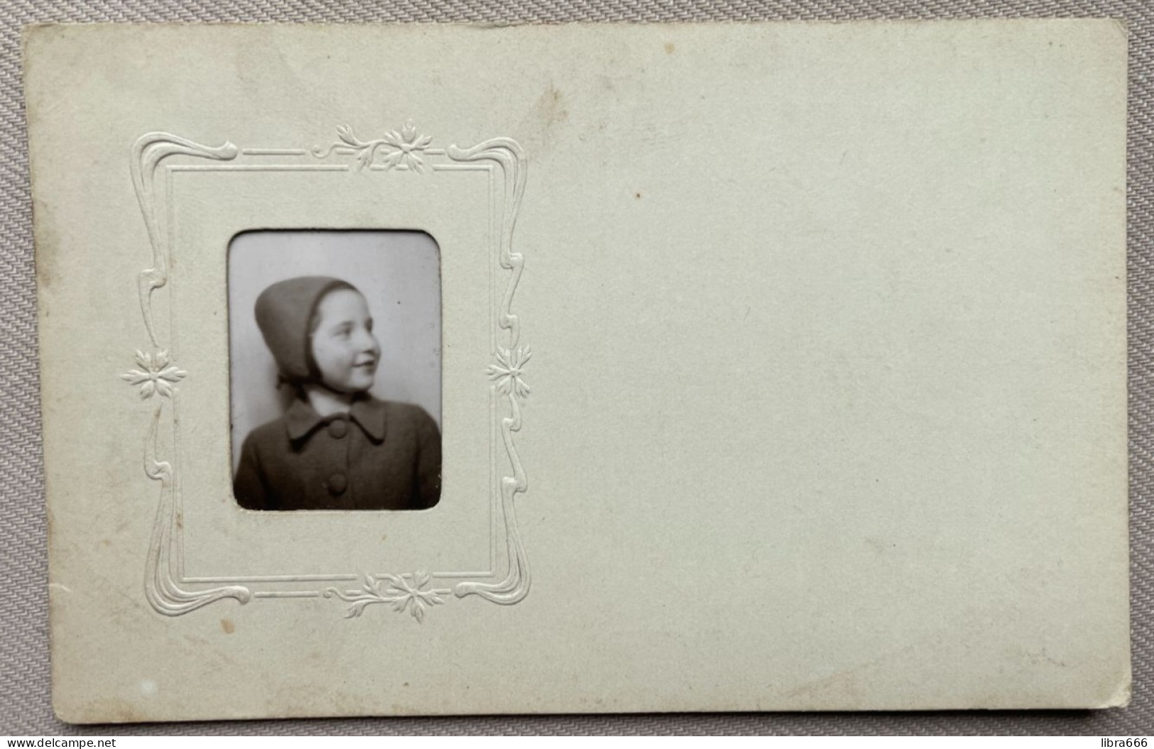 Originele Foto - Photo Originale / Portretfoto Jong Meisje - Portrait Photo Jeune Fille - 14 X 9 Cm. - Anonymous Persons