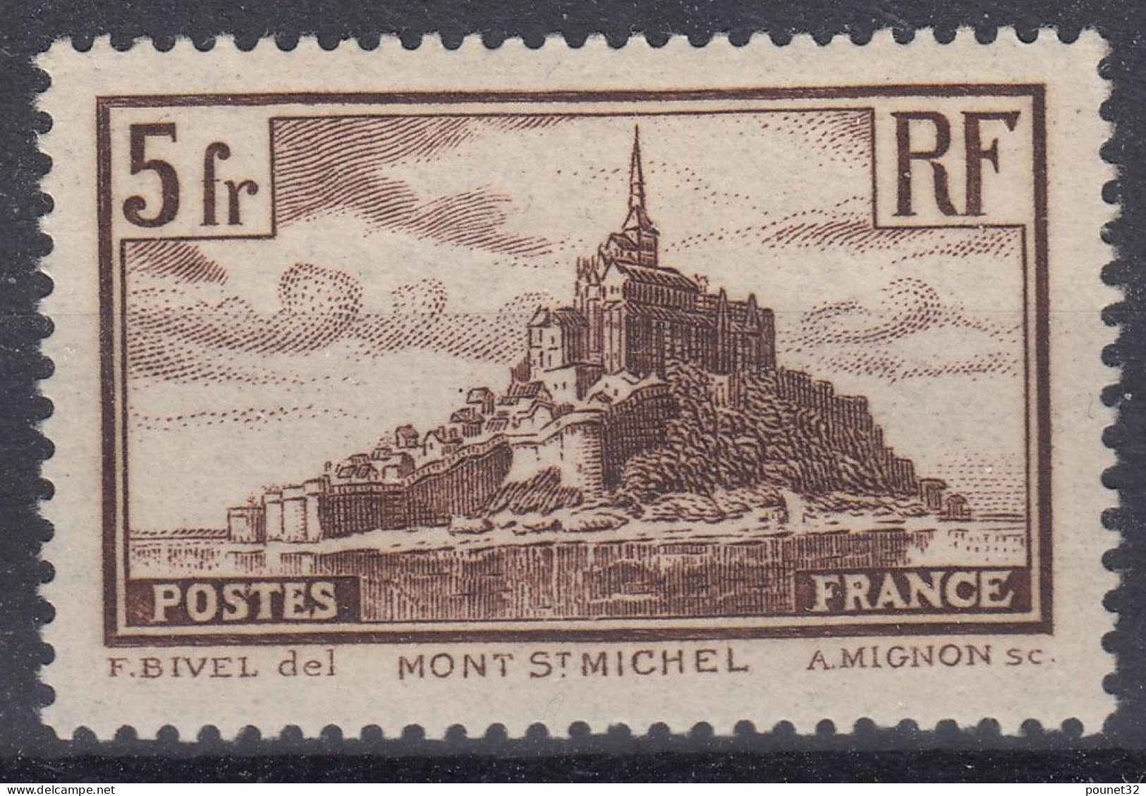 TIMBRE FRANCE MONT ST MICHEL N° 260 TYPE II NEUF * GOMME TRACE DE CHARNIERE - Neufs