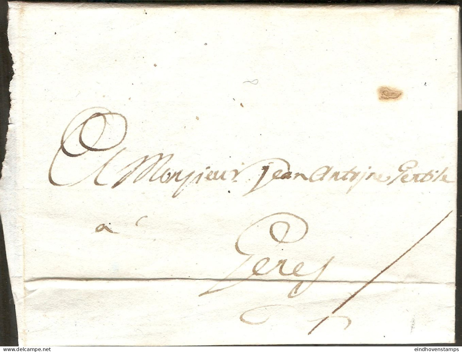 Italy 1803 Dateline Tagliola To Genova  - Full  Letter - 1. ...-1850 Prephilately