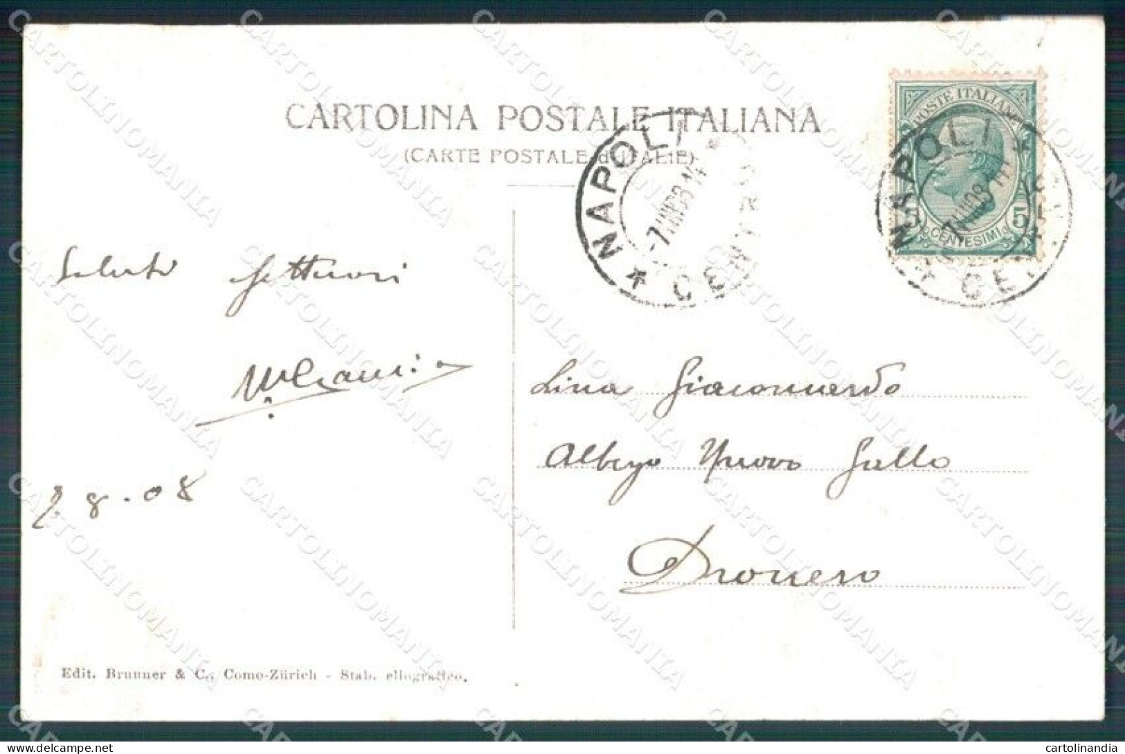 Napoli Castelnuovo Maschio Angioino Postcard Cartolina KF3490 - Napoli (Naples)