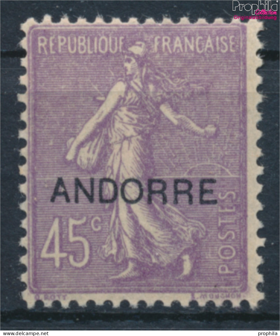 Andorra - Französische Post 12 Mit Falz 1931 Aufdruckausgabe (10368747 - Ongebruikt