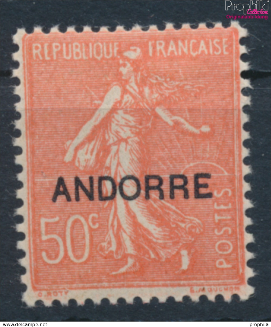 Andorra - Französische Post 13 Mit Falz 1931 Aufdruckausgabe (10368746 - Unused Stamps