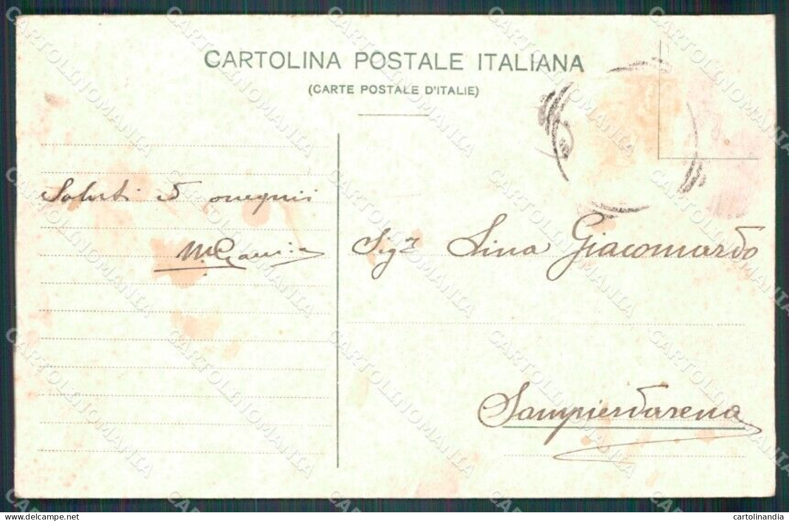 Taranto Città Palazzo Degli Uffici Postcard Cartolina KF3474 - Taranto