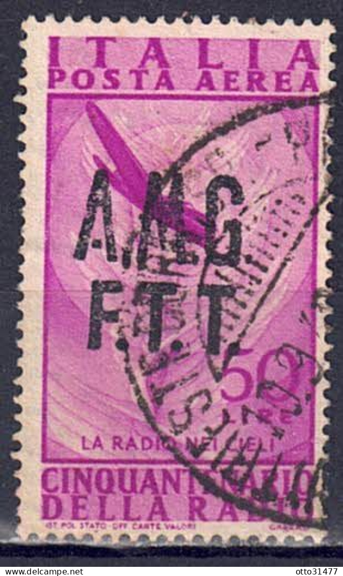 Italien / Triest Zone A - 1947 - 50 Jahre Telegraphie, Nr. 33, Gestempelt / Used - Afgestempeld