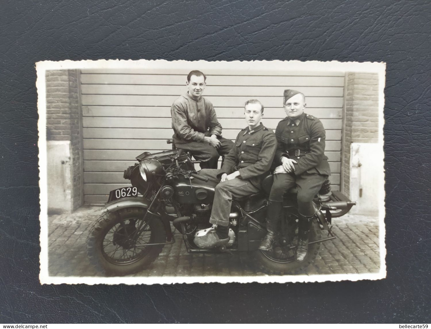 CARTE PHOTO MOTO GILLET HERSTAL MILITAIRE - Manovre