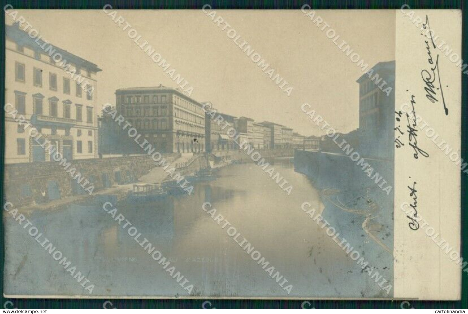 Livorno Città Scali D'Azeglio Foto Postcard Cartolina KF3348 - Livorno