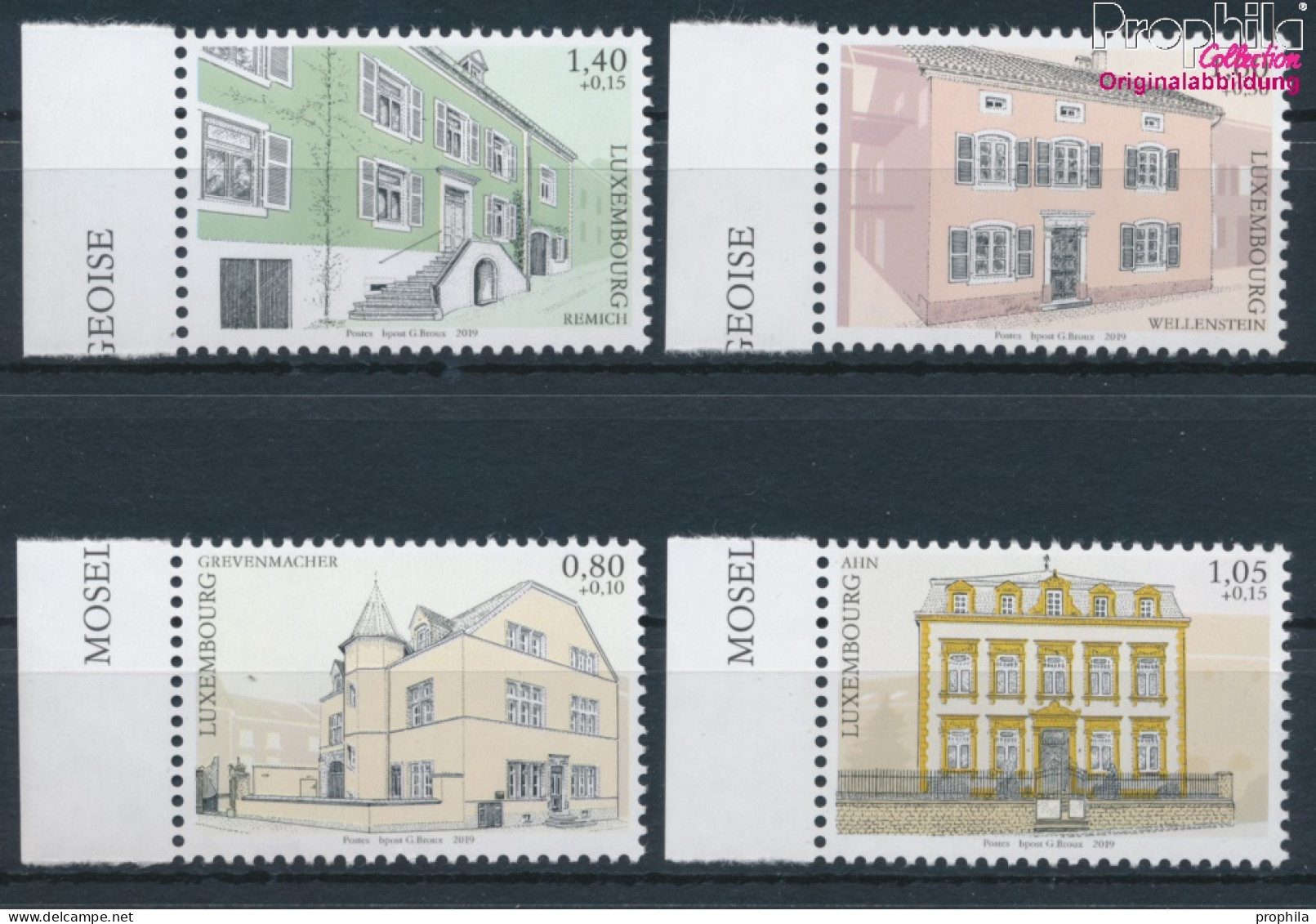 Luxemburg 2217-2220 (kompl.Ausg.) Postfrisch 2019 Historische Architektur (10377605 - Unused Stamps