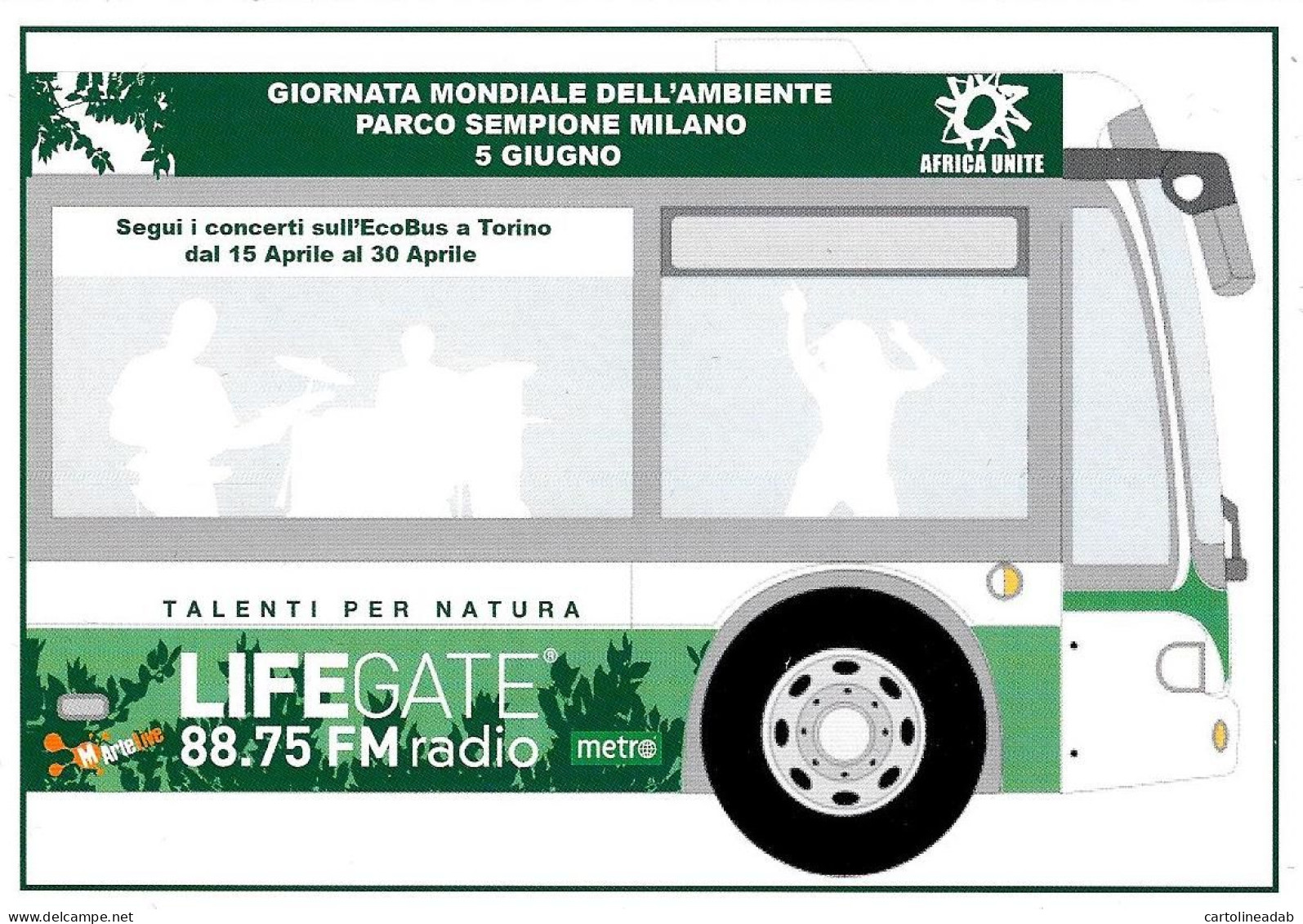 [MD9443] CPM - MILANO GIORNATA MONDIALE PER L'AMBIENTE LIFEGATE - PROMOCARD 7921 - PERFETTA - Non Viaggiata - Publicité