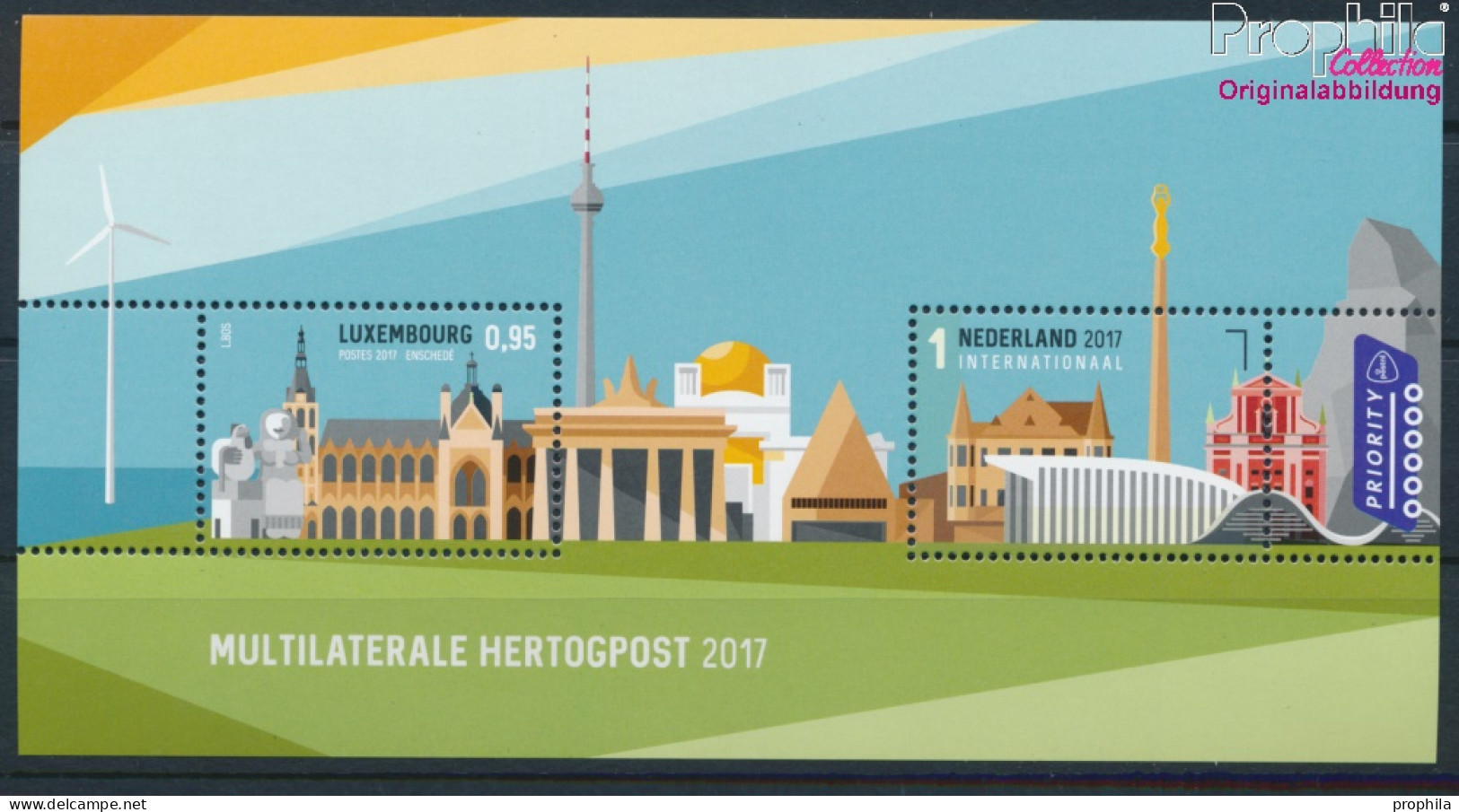 Luxemburg Block39 (kompl.Ausg.) Postfrisch 2017 Multilaterale Briefmarkenausstellun (10377554 - Neufs