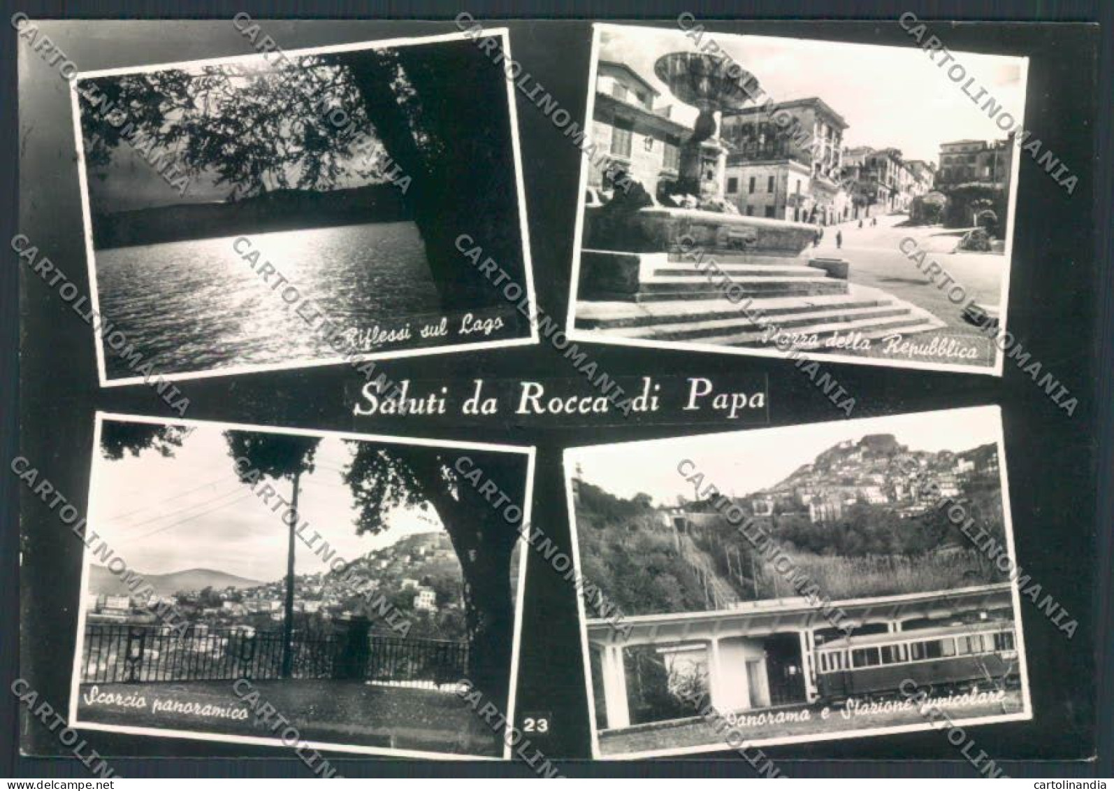 Roma Rocca Di Papa Saluti Da Stazione Foto FG Cartolina ZF8109 - Autres & Non Classés