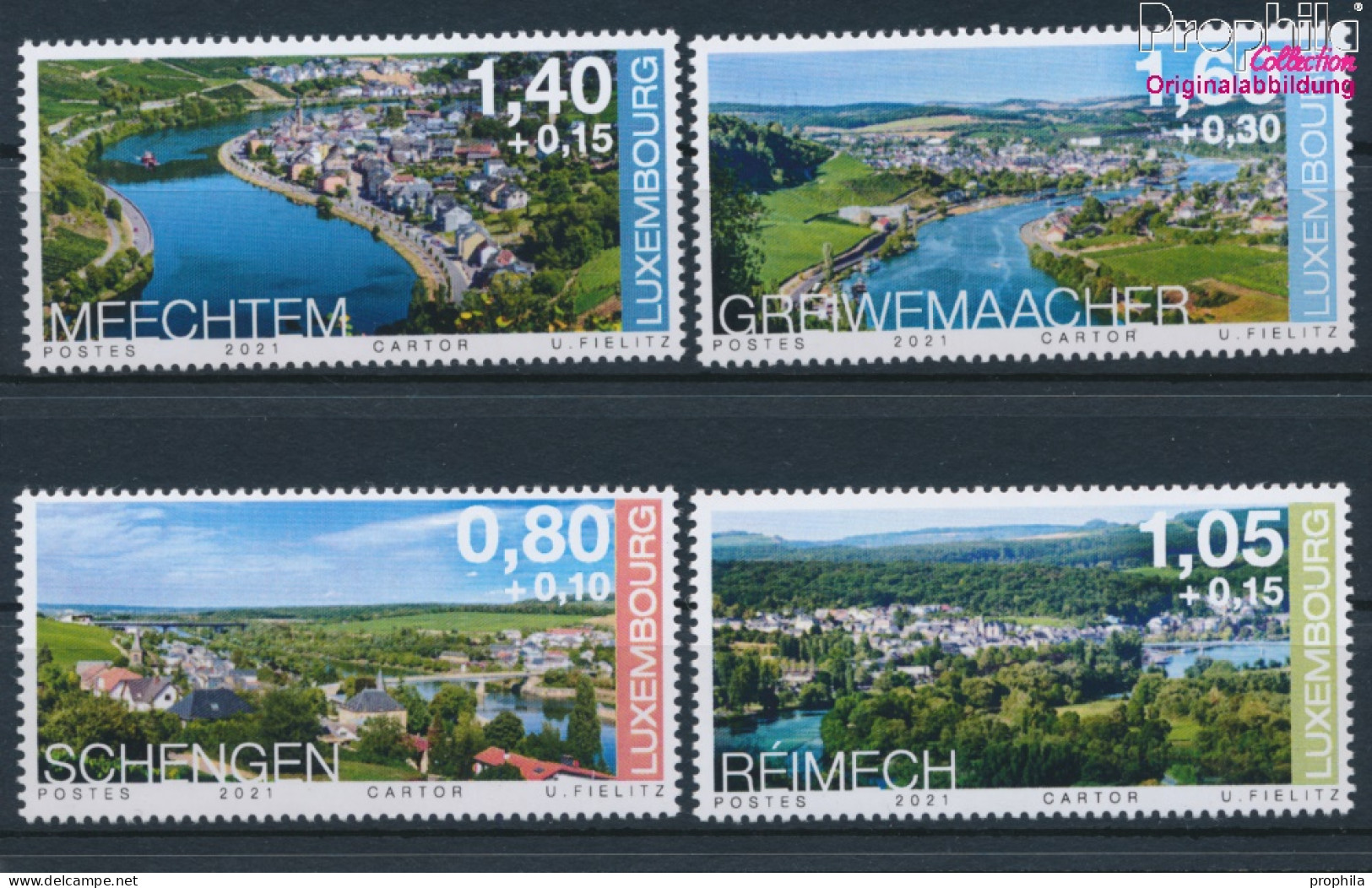 Luxemburg 2284-2287 (kompl.Ausg.) Postfrisch 2021 Moselorte (10377549 - Unused Stamps