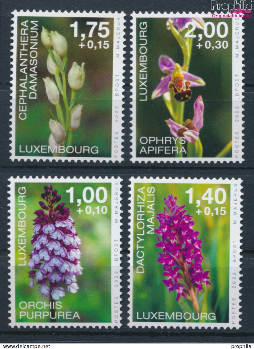 Luxemburg 2318-2321 (kompl.Ausg.) Postfrisch 2022 Orchideen (10377546 - Nuovi