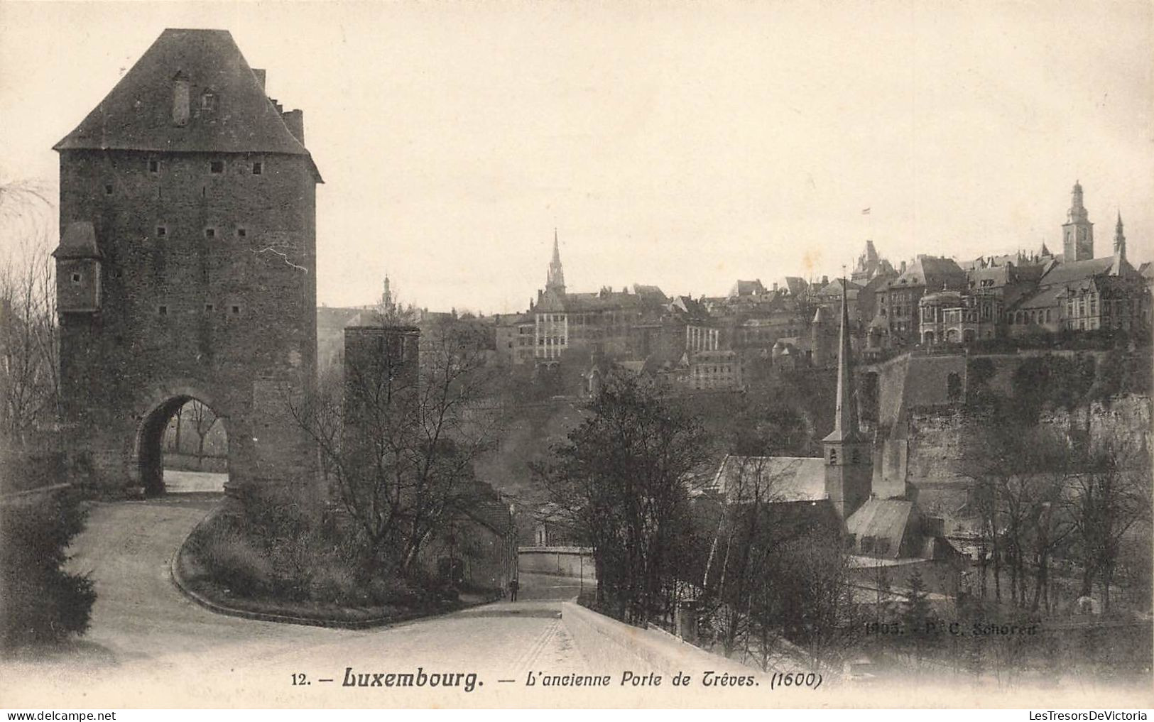 LUXEMBOURG - L'ancienne Porte De Trêves 1600 - Carte Postale Ancienne - Luxemburg - Stadt