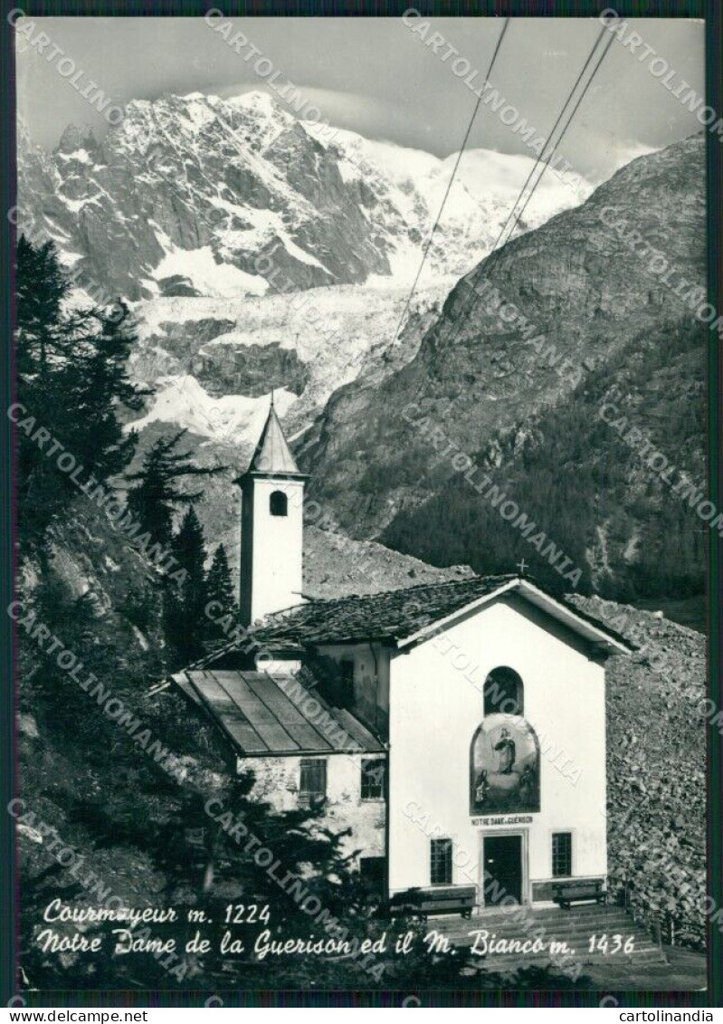 Aosta Notre Dame De La Guerison Monte Bianco FG Foto Cartolina KB5304 - Aosta