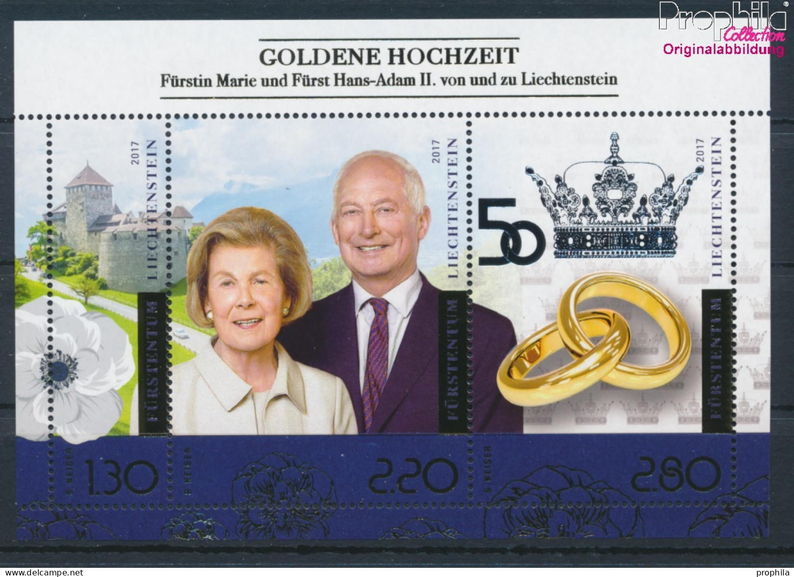 Liechtenstein Block29A (kompl.Ausg.) Postfrisch 2017 Fürst Hans Adam II. (10377366 - Ongebruikt