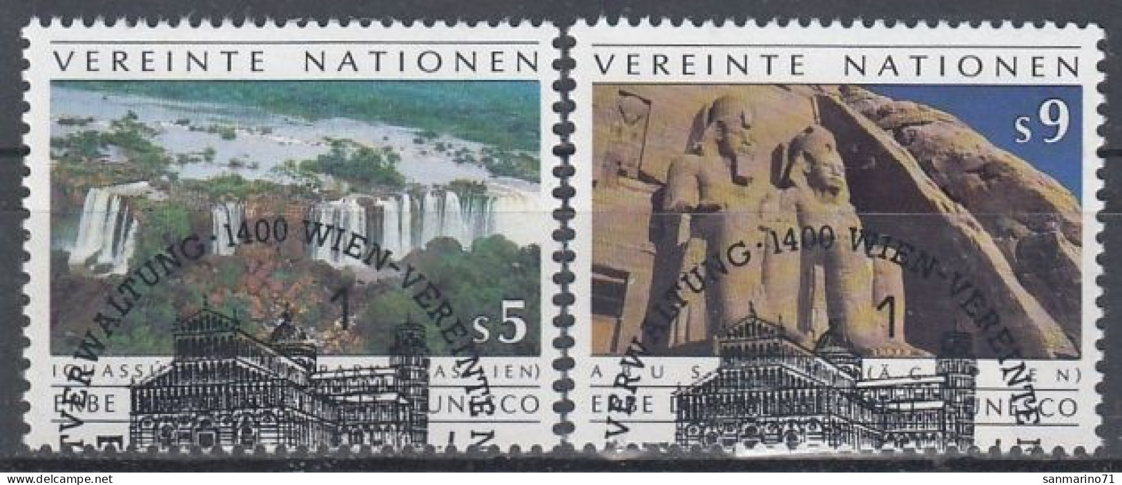 UNITED NATIONS Vienna 125-126,used - Usados