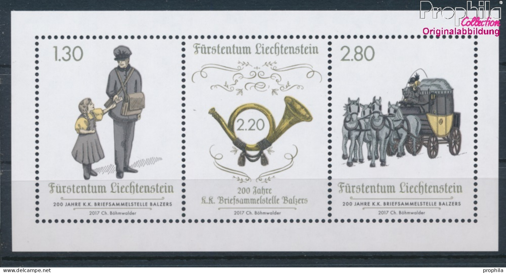 Liechtenstein Block30 (kompl.Ausg.) Postfrisch 2017 Briefsammelstelle Balzers (10377361 - Ongebruikt