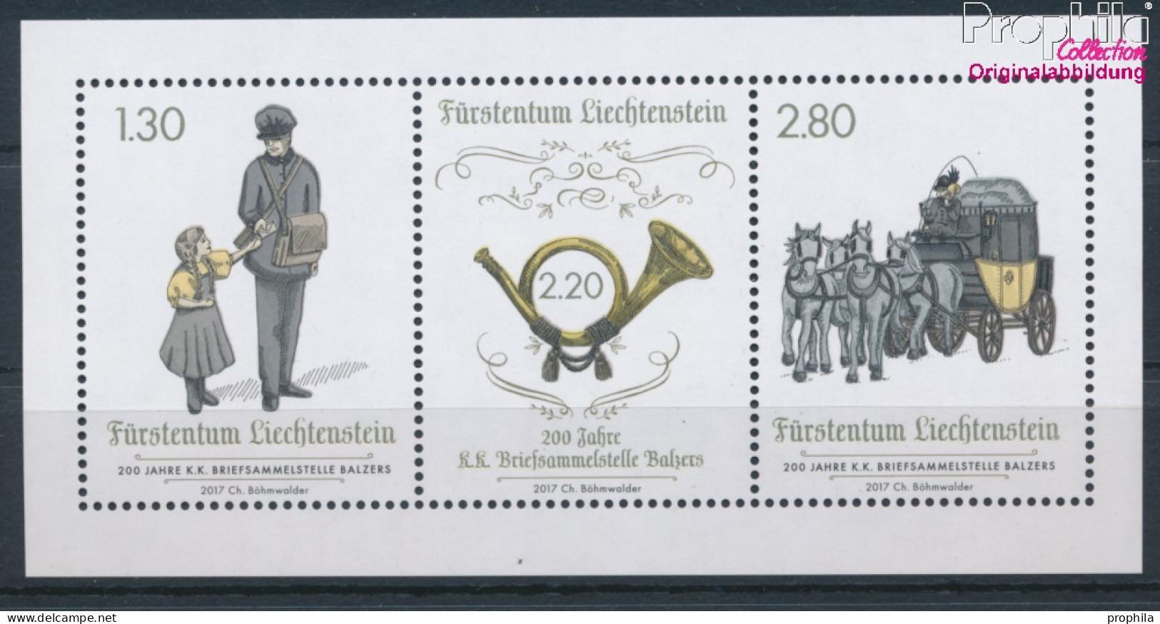 Liechtenstein Block30 (kompl.Ausg.) Postfrisch 2017 Briefsammelstelle Balzers (10377362 - Unused Stamps