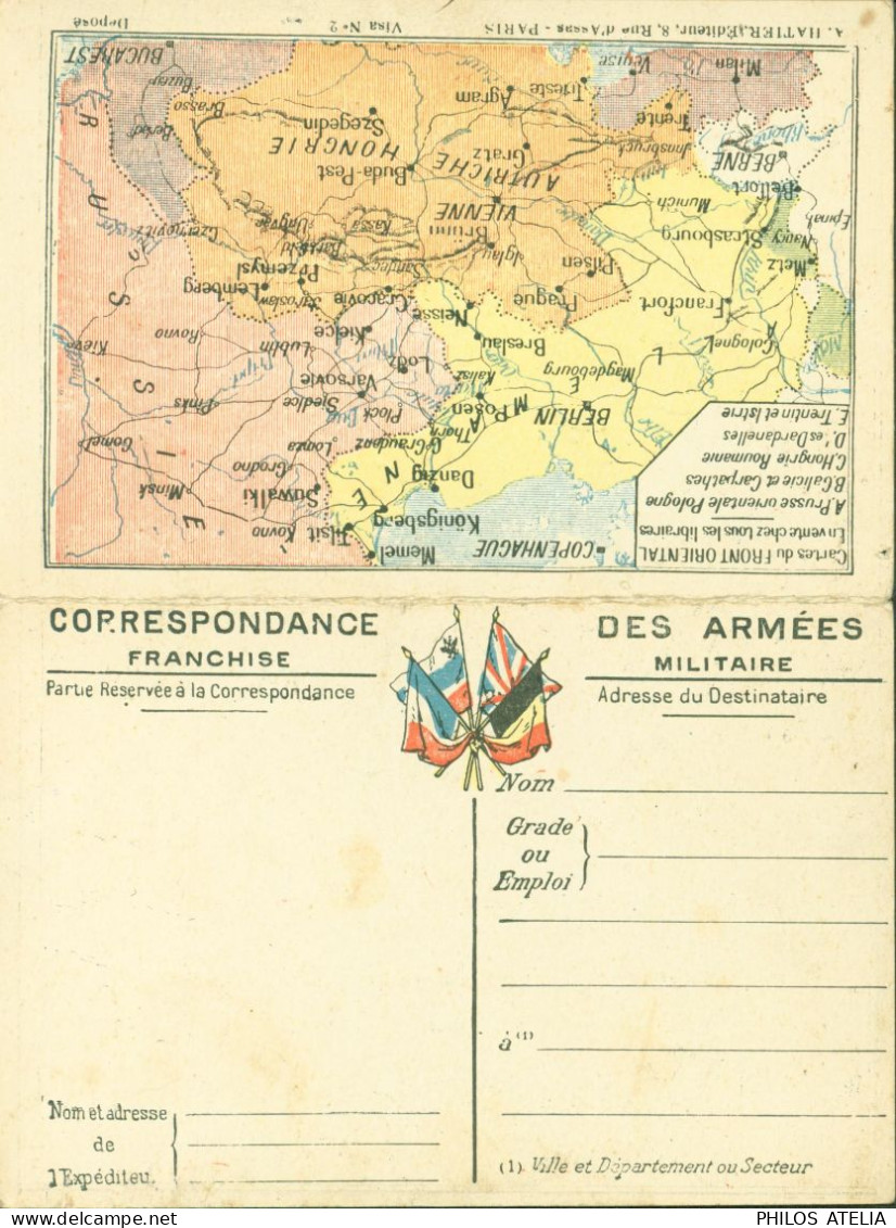 Guerre 14 Carte Postale Correspondance Des Armées FM Franchise Militaire Les Cartes Du Front N°5 Lorraine - Weltkrieg 1914-18