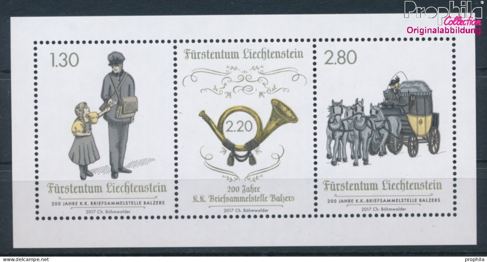 Liechtenstein Block30 (kompl.Ausg.) Postfrisch 2017 Briefsammelstelle Balzers (10377363 - Unused Stamps